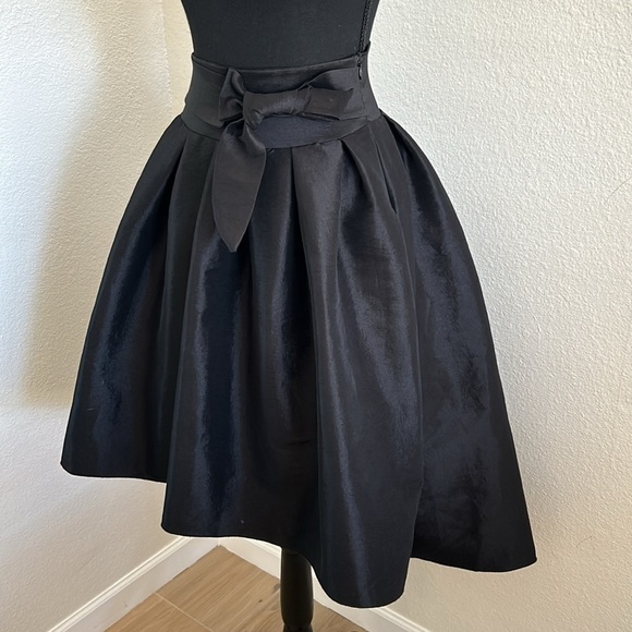 Kafe Design High Low Taffeta Skirt Black Size Small - Picture 2 of 7